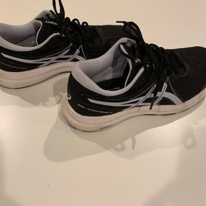 ASICS Black and White Running Shoes
